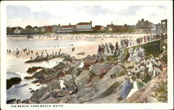 The Beach York Beach, ME Postcard Postcard