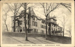 Lasell Seminary, North Front Auburndale, MA Postcard Postcard