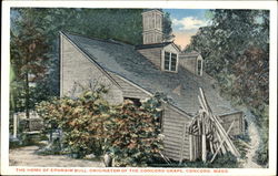 The Home Of Ephraim Bull Concord, MA Postcard Postcard