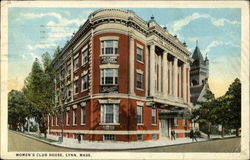 Women's Club House Lynn, MA Postcard Postcard