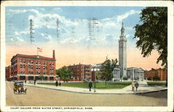 Court Square From Water Street Postcard