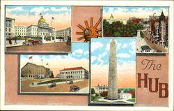 The Hub Boston, MA Postcard Postcard