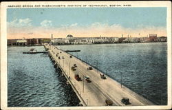 Harvard Bridge And Massachusetts Institute Of Technology Postcard