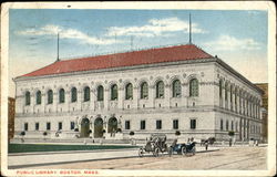 Public Library Boston, MA Postcard Postcard