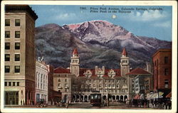 Pike's Peak Avenue Postcard