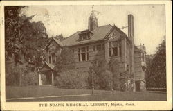 The Noank Memorial Library Mystic, CT Postcard Postcard