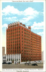 James Robertson Apartment Hotel, Seventh Avenue, Near Commerce Postcard