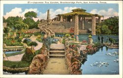 Japanese Tea Garden, Brackenridge Park San Antonio, TX Postcard Postcard