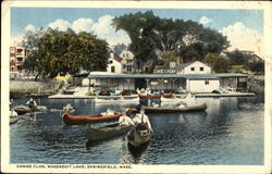 Canoe Club, Massasoit Lake Postcard