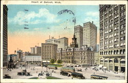 Heart Of Detroit Michigan Postcard Postcard