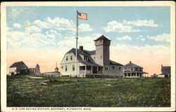 Life Saving Station, Manomet Plymouth, MA Postcard Postcard