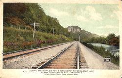 Along The Burlington's Mississippi River Scenic Line Postcard