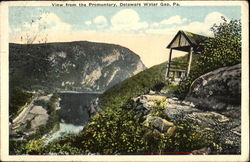 View From The Promontory Delaware Water Gap, PA Postcard Postcard