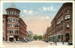 Railroad Street, North from Station St Postcard