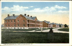 Line Of Barracks, Fort Ethan Allen Colchester, VT Postcard Postcard