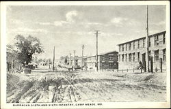 Barracks, 315th And 316th Infantry Fort Meade, MD Postcard Postcard