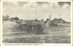 View Of Drill Grounds, Camp Jackson Postcard