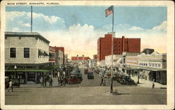 Main Street Sarasota, FL Postcard Postcard