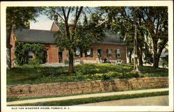 Old Van Wagonen House Passaic, NJ Postcard Postcard