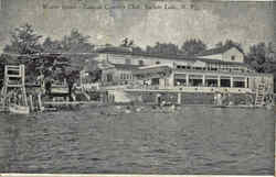 Water Sports, Laurels Country Club Sackett Lake, NY Postcard Postcard