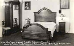 Bedroom in which Franklin D. Roosevelt was born, Home of Franklin D. Roosevelt National Historic Site Hyde Park, NY Postcard Postcard