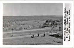 View from Greenfield Mt. Motel, Rt. 2 West, Mohawk Trail Massachusetts Postcard Postcard