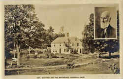 Whittier and the Birthplace Haverhill, MA Postcard Postcard