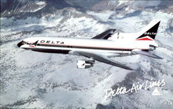 Delta's Long-Range L-1011-500 Tristar Postcard