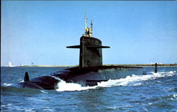 U.S.S. Thomas Jefferson Ssbn ? 618 Postcard