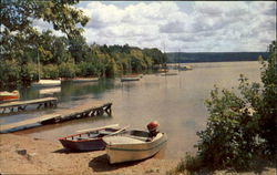 Snug Harbor Webster, MA Postcard Postcard