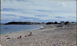 View Of Peggoty Beach Showing Third Cliff Scituate, MA Postcard Postcard