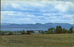 A Scenic View Of Lake Champlain, Route 7 Charlotte, VT Postcard Postcard