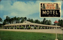 Pine View Motel, U.S. Highway 301 and State Highway 24 51/2 Miles North Sylvania, GA Postcard Postcard