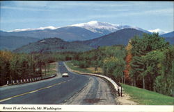 Route 16 At Intervale, Mount Washington Postcard