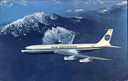 Pan American 707 Postcard