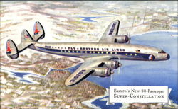 Eastern Super-Constellation Aircraft Postcard Postcard