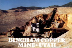 Kennecott's Bingham Copper Mine Utah Postcard Postcard