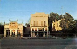 The White Elephant Saloon And Keidel Drugstore Fredericksburg, TX Postcard Postcard