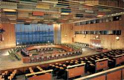 Trusteeship Council Chamber, United Nations Postcard