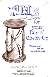 Time For Your Dental Check-Up Dentists Postcard Postcard