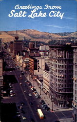 Greetings From Salt Lake City, Main Street Postcard