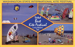 Voted Best Kite Festival Long Beach, WA Postcard Postcard