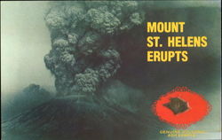 Mount St. Helens Erupts Postcard