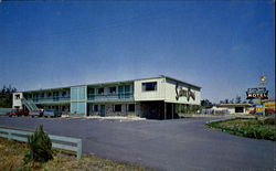 Silver Sands Motel Florence, OR Postcard Postcard