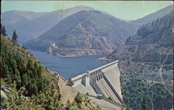 Detroit Dam Postcard