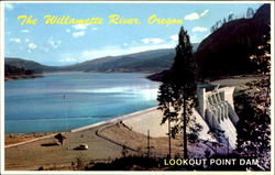 Lookout Point Dam Lowell, OR Postcard Postcard