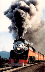 Daylight Locomotive 4449 Trains, Railroad Postcard Postcard