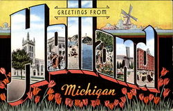 Greetings From Holland Michigan Postcard Postcard