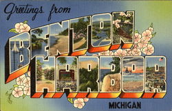 Greetings From Benton Harbor Michigan Postcard Postcard