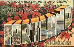 Greetings From Portland Postcard